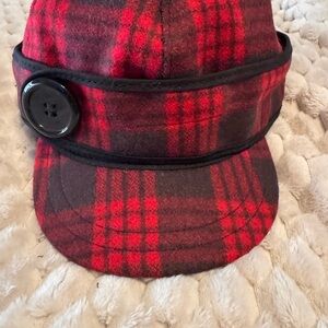 Red and Black Plaid Stormy Kromer Cap